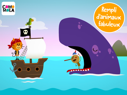 application pirate Comomola Pirates baleine